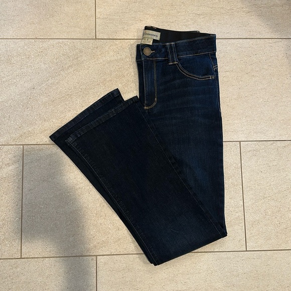 Democracy Dark Blue Flare Jeans with “Ab” Technology Size 8 - Picture 1 of 6